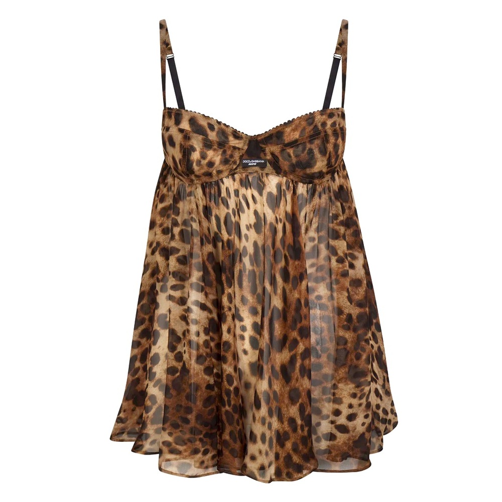 Dolce & Gabbana X Skims | Skims romance babydoll dress | leopard